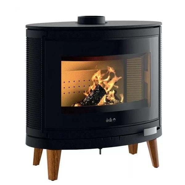 POELE A BOIS IKARI ZEN 9KW ANTHR.   C077BK-10 INVICTA  [C077BK-10]