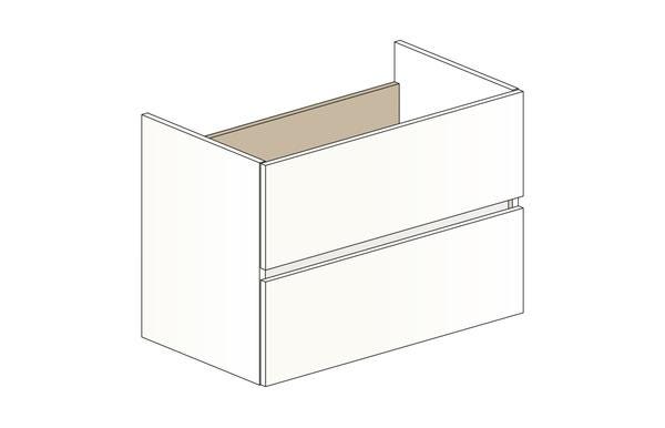 MEUBLE S/PLAN EAZY26 2T 80CM BLANC BR. RC0215