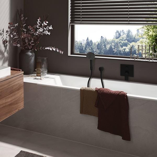 SET DCH 105 PORTER PULSIFY NOIR/M    24302670 HANSGROHE  [24302670]