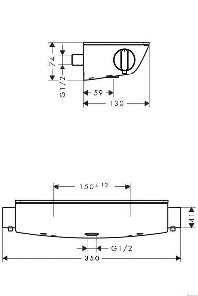 ECOSTAT SELECT - Mitigeur douche thermostatique mural