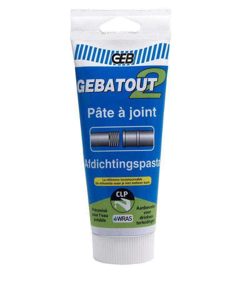 GEBATOUT 2 - Pâte à joint non durcissante pour raccords filetés métalliques en plomberie et en chauffage