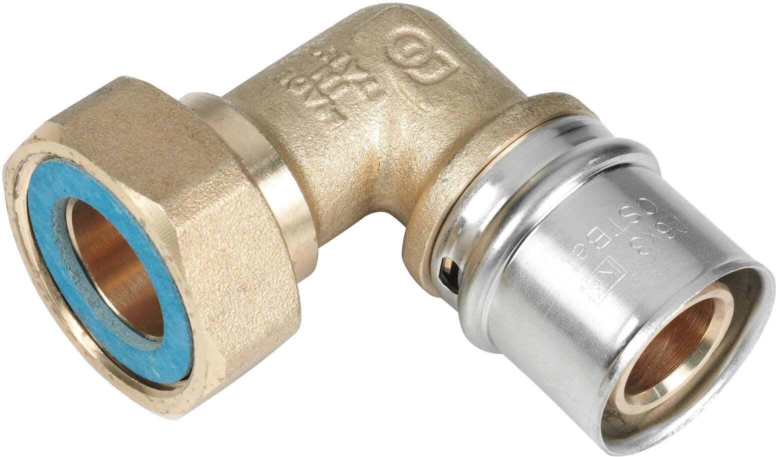 COUDE MULTICOUCHE FLUXO® - FF - 90° - Avec écrou tournant