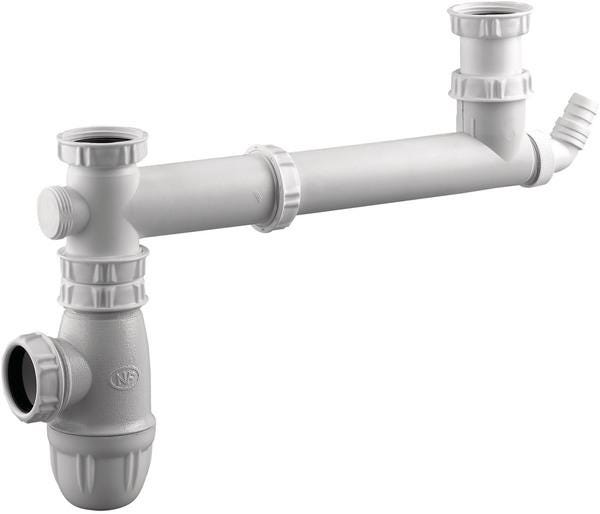 TE - Té de raccordement plastique - Siphon réglable