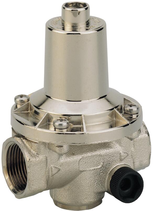 REDUCTEUR DE PRESSION - FF - Redupress - A membrane et piston - Corps laiton nickelé avec 2 prises latérales pour manomètre