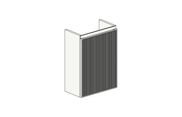 MEUBLE LM UPCITY26 1P DTE 40CM BLC L.  BL0050