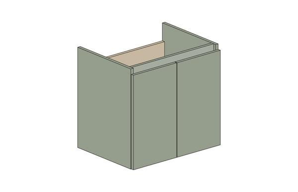 MEUBLE S/PLAN EAZY26 2P 60CM BLANC BR. RC0210