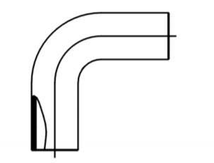 COURBE 90 PVDF LINER B.A.B LONG       110X3,4 AGRU  [34068011033]