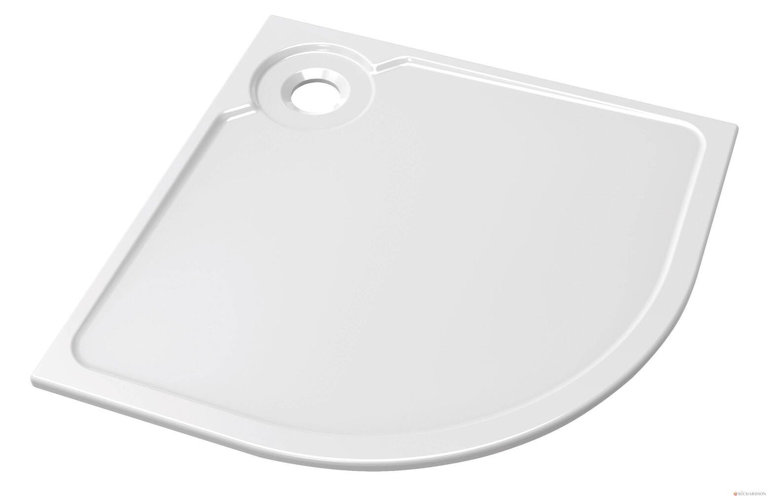 LATITUDE - Receveur 1/4 de rond ultraplat à encastrer