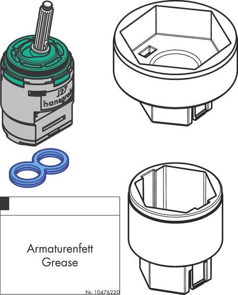 JOYSTICK - CARTOUCHE J27             96783000 HANSGROHE  [96783000]