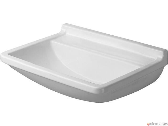 STARCK 3 - Lavabo Med avec plage de robinetterie - Sans trop-plein