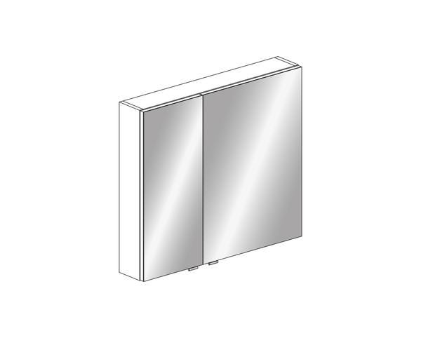 ARMOIRE TOIL. METRO26 2P ASYM. 80CM     SC987