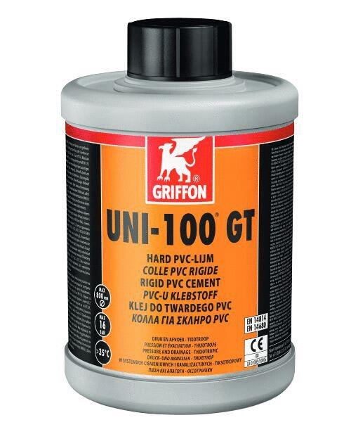 UNI-100 - Colle pour PVC rigide en liquide agréée CSTB