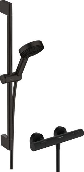 COMBI SET TH C3 ECOSTAT PULSIFY NOIR 24242670 HANSGROHE  [24242670]