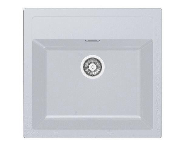 SIRIUS - Evier à encastrer avec trop-plein inox - Tectonite®
