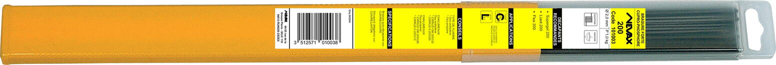 METAUX D'APPORT ET CONSOMMABLES - Brasure forte cupro-phosphore argent