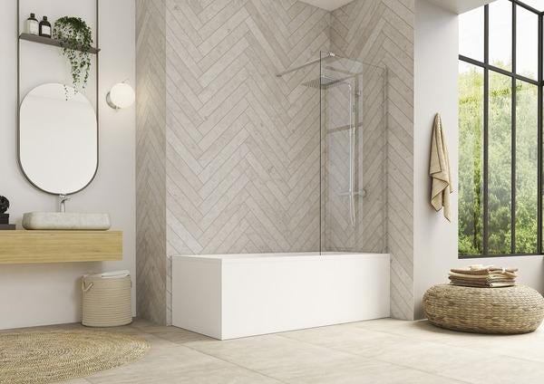 PARE-BAIN FIXE HYDRA 80X148     CHR PB130CTNE AQUAPRODUCTION KINEDO  [PB130CTNE]