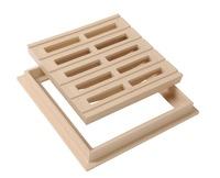 GRILLE DE SOL AV,CADRE  20X20  SABLE   GRC20S NICOLL  [GRC20S]