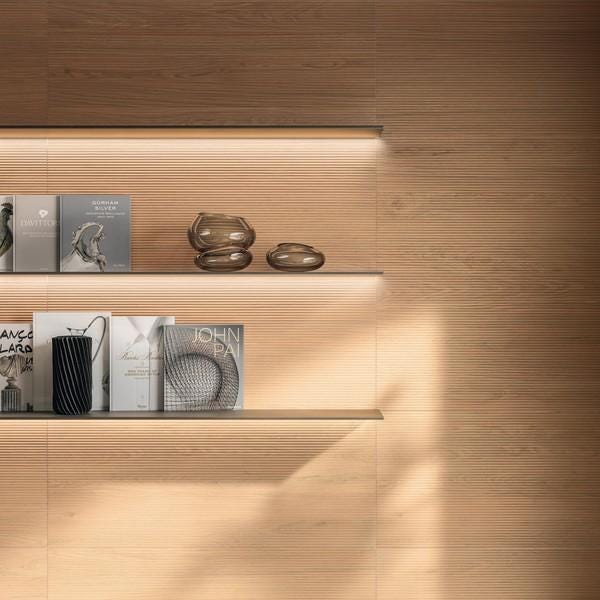 CAR. LOG 3D PLEAT DEEP OAK  50X120       AX19 ATLAS CONCORDE  [AX19]