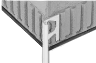 SCHLUTER-JOLLY-P - Profilé pour angle sortant, plinthe et bordure