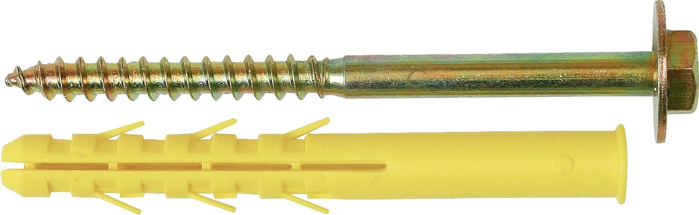 CHEVILLE PLASTIQUE - Fixation chauffe-eau sur plaque de plâtre + polystyrène