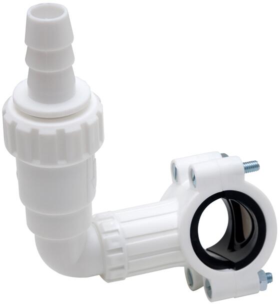 ACCESSOIRES MACHINE A LAVER - Bride de vidange autoperçante PVC