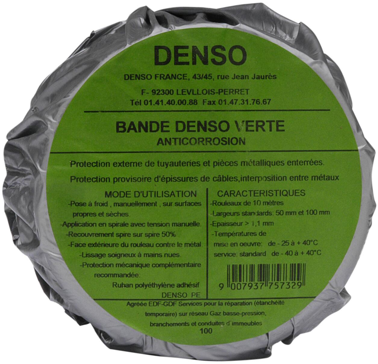 DENSO VERTE - Bande à froid de protection anticorrosion pour réseaux enterrés ou isolés