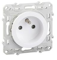 PRISE DE COURANT 2P+T VIS ODACE BLANC S520059
