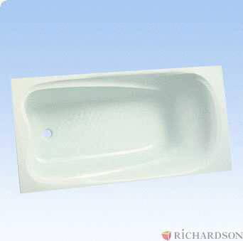 PANDORA - Baignoire rectangulaire en Marbrex sans poignées