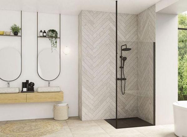 PAROI FIXE SOLO 70 PR.NOIR TRANSP    PA90300N AQUAPRODUCTION KINEDO