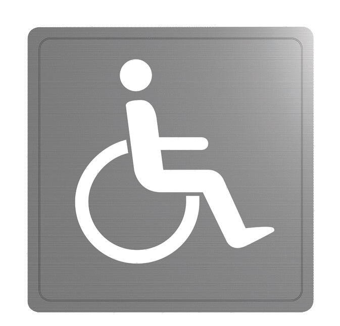 PICTOGRAMME TOILETTE - Pictogramme autocollant pour toilette