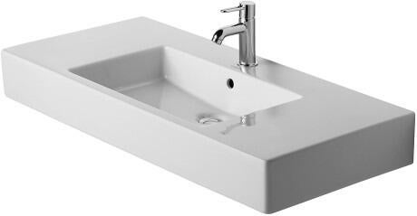 VERO - Lavabo pour meuble avec trop-plein et plage de robinetterie