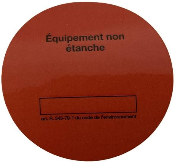 RLX 50 ETIQ CONF RG  NON ETANCHE CD-001-LABEL
