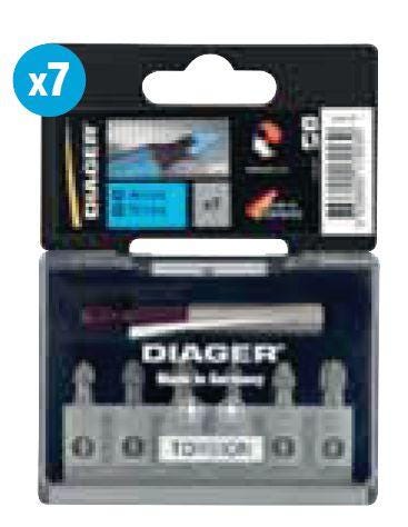 COFFRET VISSAGE TORSION EMB.PZ-PH -7PCS U641D DIAGER FRANCE  [U641D]
