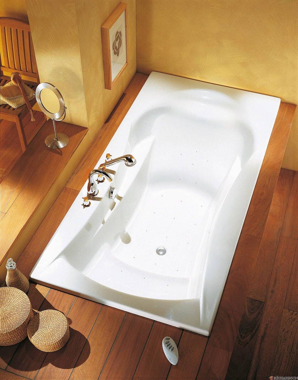 MAXIMA - Baignoire rectangulaire ergonomique