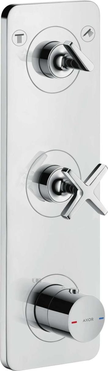 AXOR CITTERIO E - Set de finition avec plaque pour thermostatique encastré