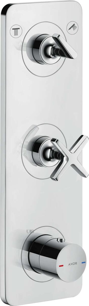 AXOR CITTERIO E - Set de finition avec plaque pour thermostatique encastré