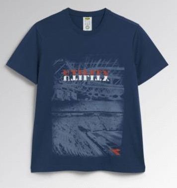 T-SHIRT GRAPHIC BLEU 176914 176914-60139-TXXL DIADORA