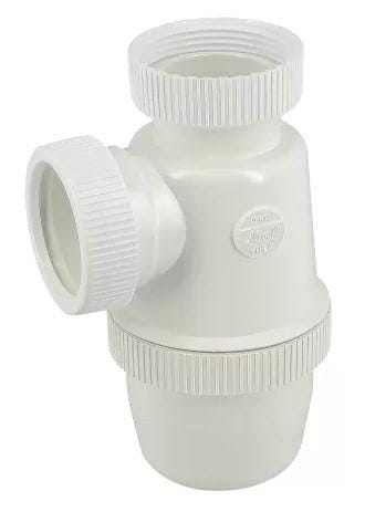 SIPHON DE LAVABO EN PVC C - A écrou (avec joints)