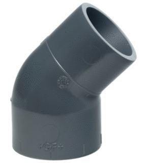 COUDE A COLLER PVC-U METRIQUE - PRO-FIT - 45°