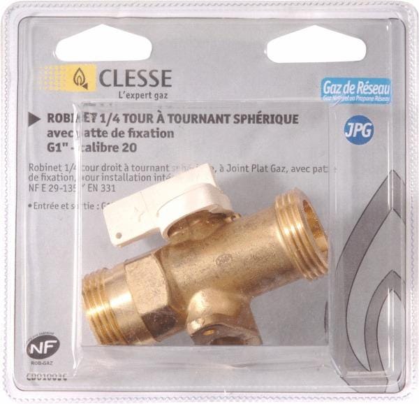 ROBINET DE CONDUITE ET DE CHAUFFERIE POUR GAZ NATUREL, GAZ DE VILLE OU PROPANE EN RESEAU - Robinet 1/4 de tour à tournant sphérique