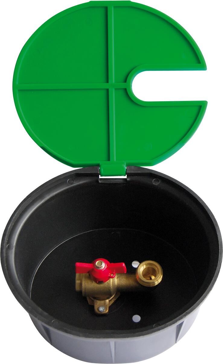 BOUCHE PVC - MF - Bouche avec vanne à sphère sortie équerre