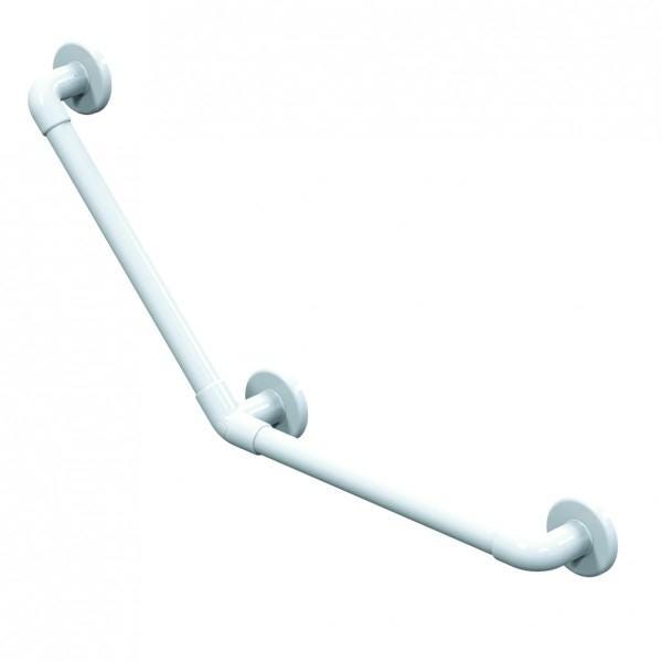 BARRE APPUI LISSE COUDEE 135 45CM  11915WH-LS AKW INTERNATIONAL  [11915WH-LS]