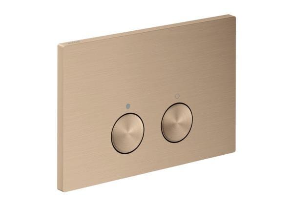 PLAQUE CDE WC AXOR FLUSHPLATE DOREE  42530310