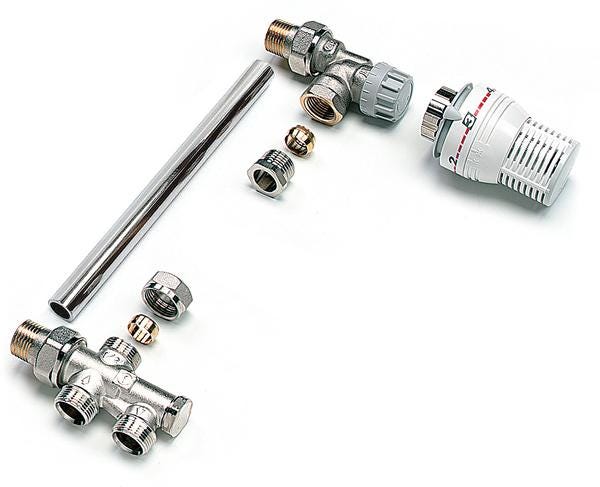 CORPS THERMOSTATIQUE - 434 - Ensemble combiné thermostatique équerre inversé