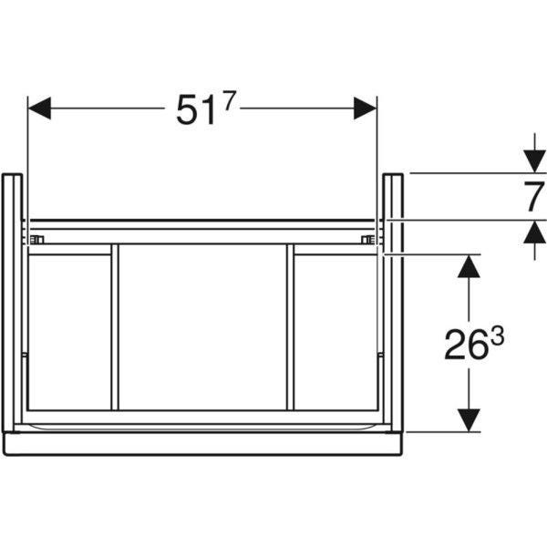 MEUBLE LAV 60 GEBERIT ICON       502.307.JH.1 GEBERIT  [502.307.JH.1]