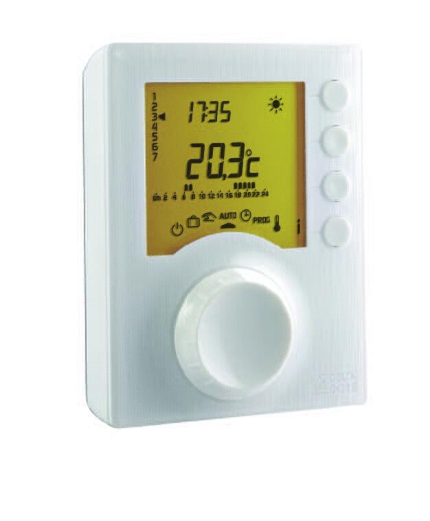 THERMOSTAT PROGRAMMABLE - 2 NIVEAUX DE CONSIGNE - TYBOX 117 filaire