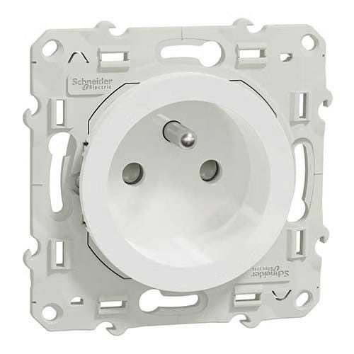 PRISE COURANT 2P+T VIS ODACE 250V BLC S520059
