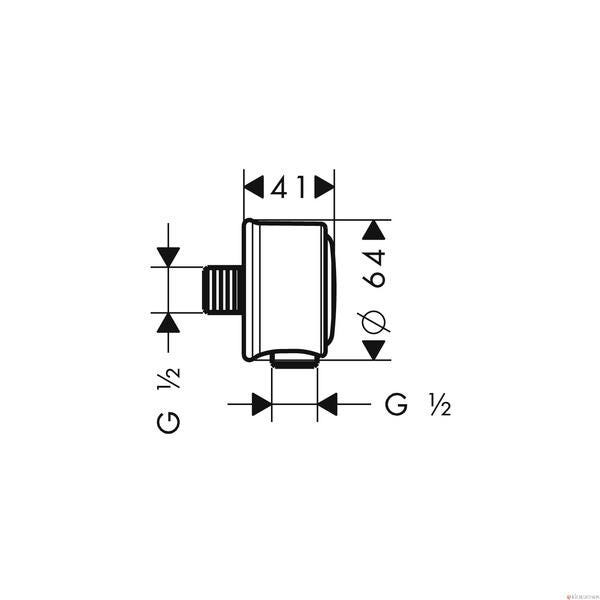 COUDE FISFIT TALIS CLASS.   CHR AXOR 16884000 HANSGROHE  [16884000]