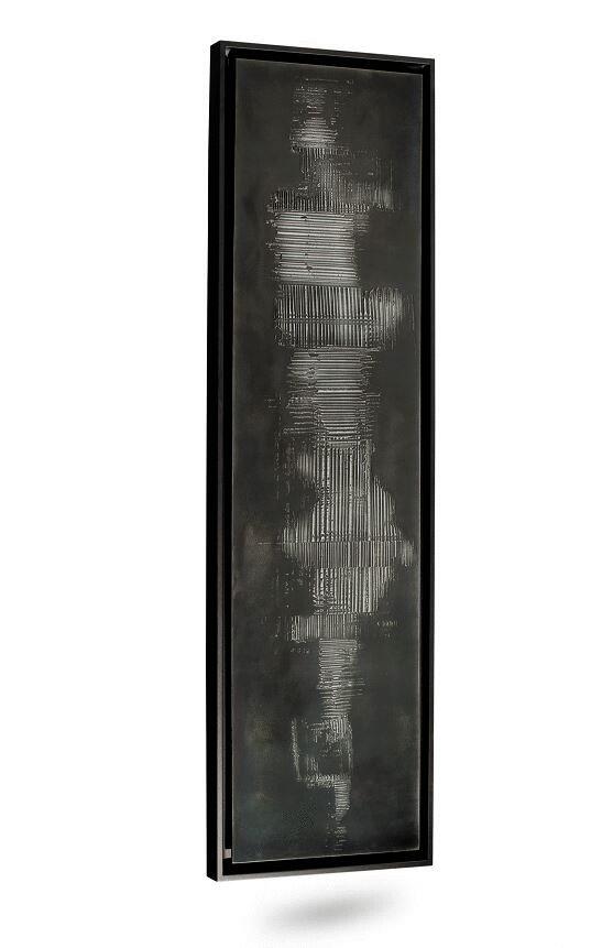 SILVER BLACK - Radiateur décoratif en pierre Olycale® eau chaude