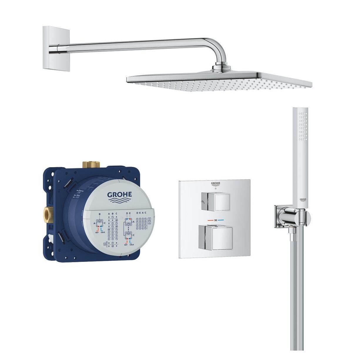 GROHTHERM CUBE - Pack de douche encastrée